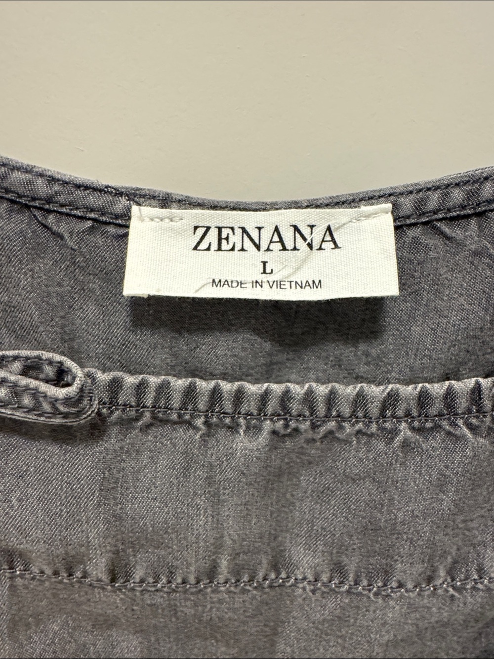 🆕 Zenana Outfitters Lightweight Charcoal Overall w Adjustable Straps. L. NWOT!🌴🌴 - Picture 2 of 6
